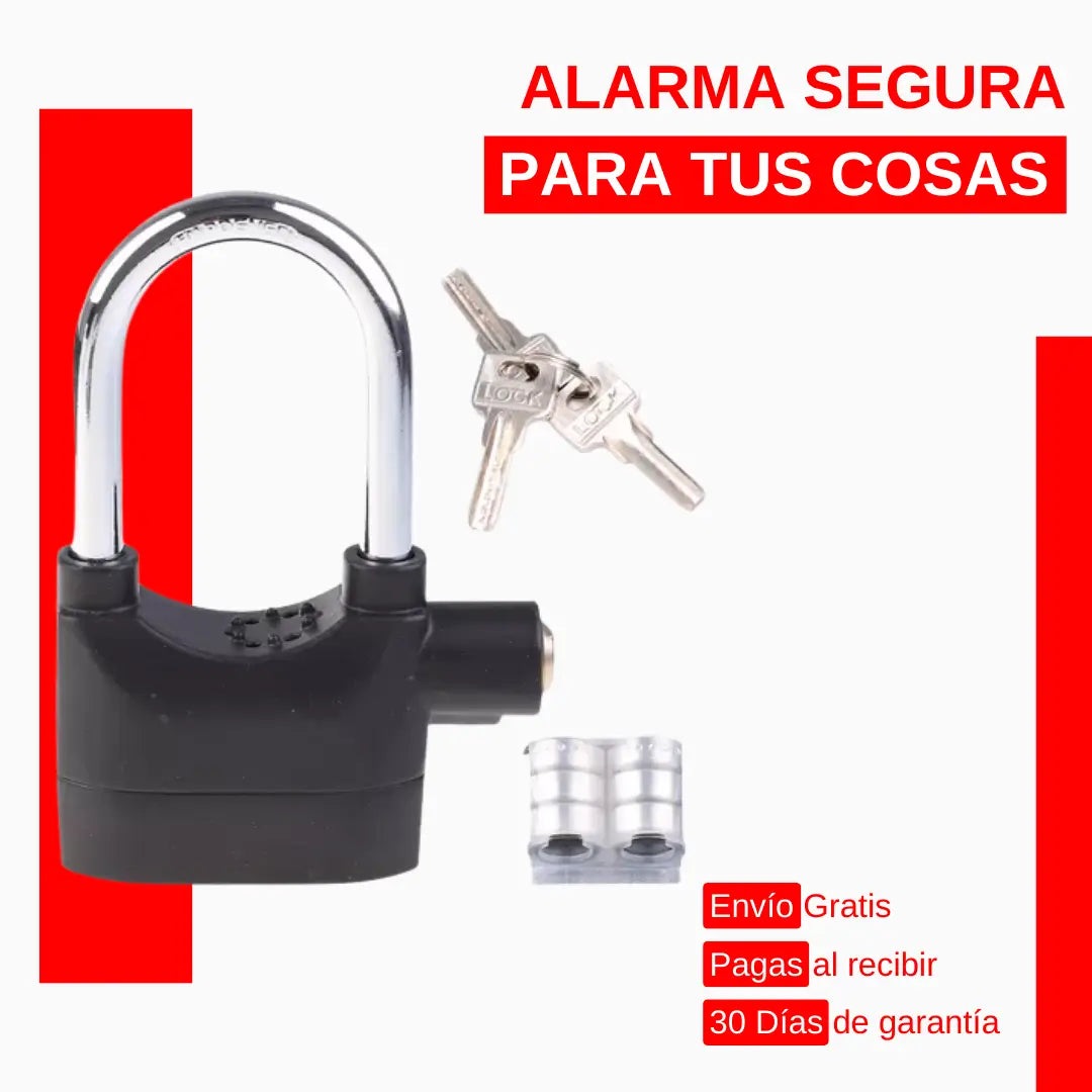 Candado con Alarma Premium