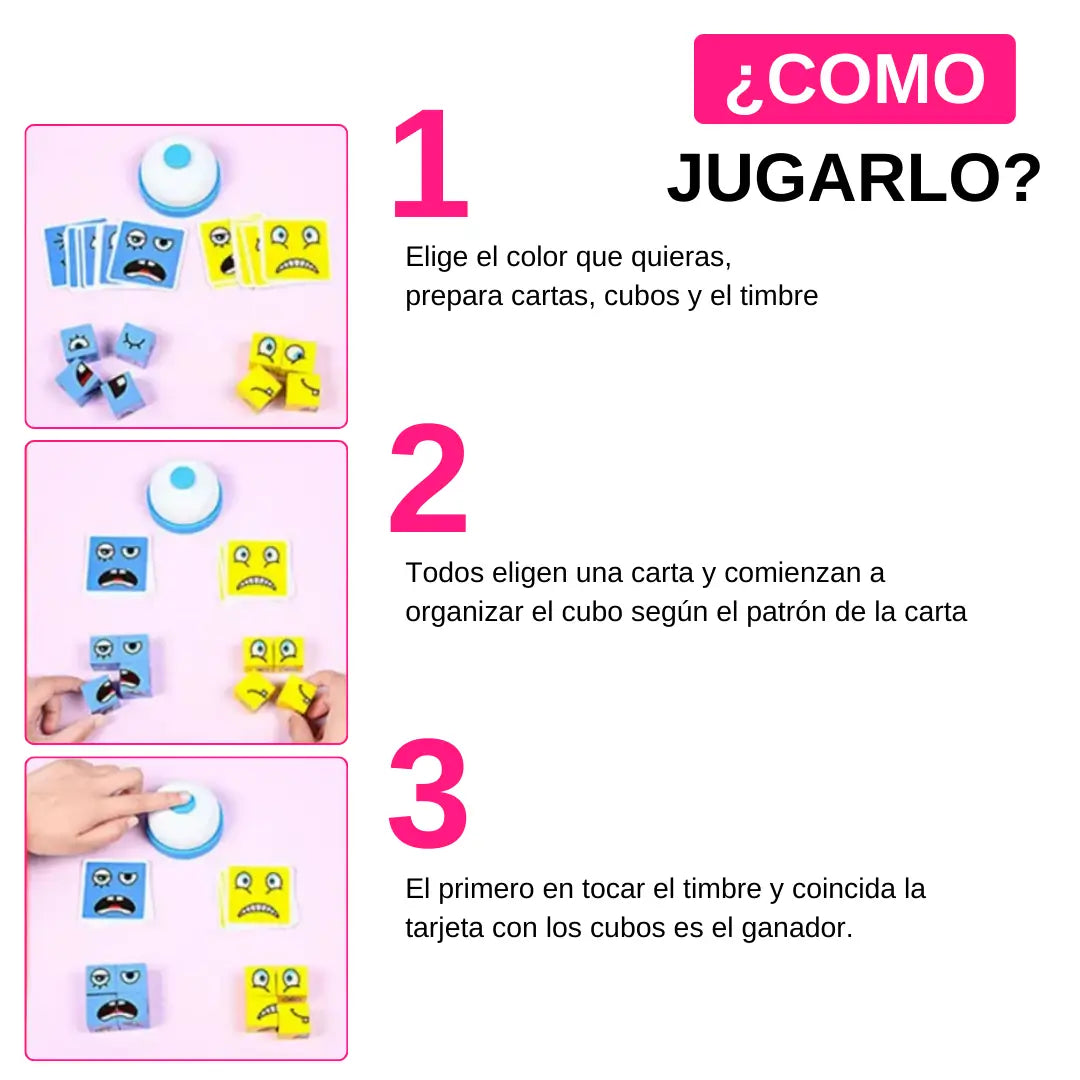 Juego de Niños de Cubo de Emociones