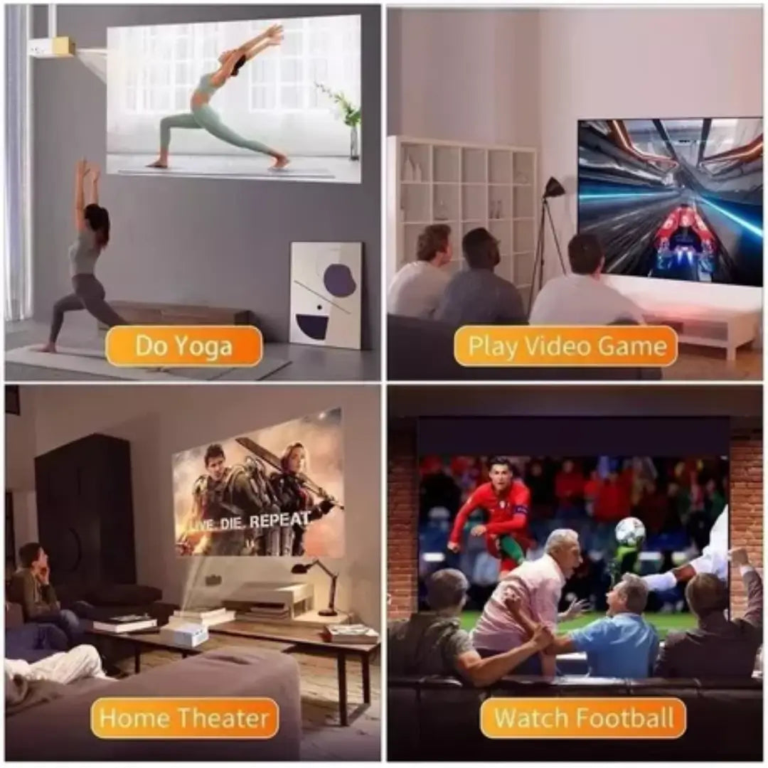 Mini Proyector Portátil, Vive la Experiencia del cine en casa!
