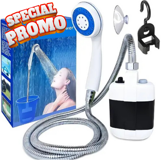 DUCHA PORTATIL RECARGABLE CON BOMBA
