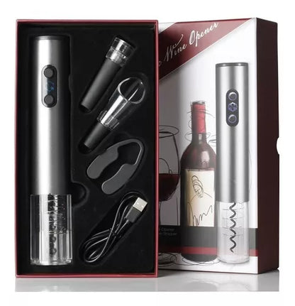 VinoLux | KIT DESCORCHADOR DE VINO ELECTRICO | ACCESORIOS 🎁