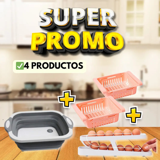 COMBO COCINA PRO || 4 NOVEDOSOS PRODUCTOS PARA EL HOGAR || GRAN LIQUIDACION 🎁
