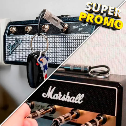 SOPORTE PARA LLAVES ACCESORIO MUSICAL|| MARSHALL O FENDER | 4 PLUG DE GUITARRA