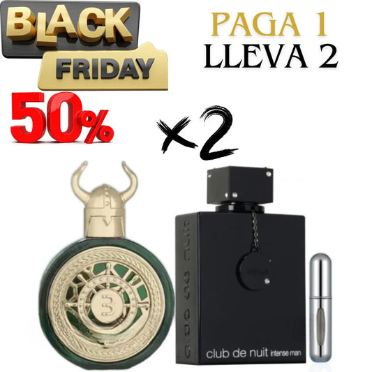 BLACK FRIDAY DE LUJO 2 PERFUMES ICÓNICOS: BAHARA VIKING DUBAI, CLUB DE NUIT